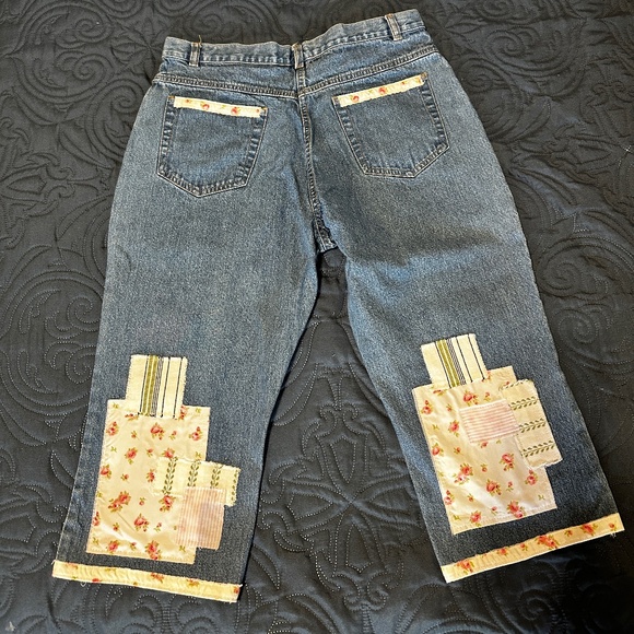 Boho Patched Jeans - Picture 1 of 7